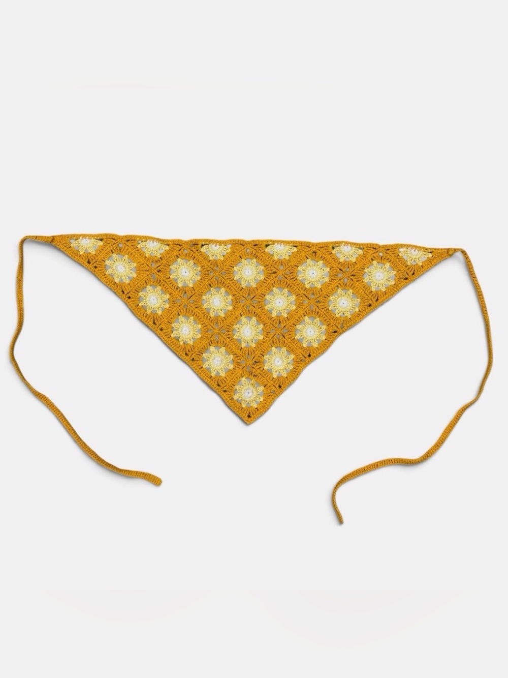 Yellow Sunflower Crotchet Headband Bandana